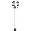 Trädgårdslampastolpe 3-lampa E27 Brons 220 cm Aluminium vidaXL Large – miniatyr 2