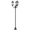 Trädgårdslampastolpe 3-lampa E27 Brons 220 cm Aluminium vidaXL Large – miniatyr 5