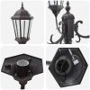Trädgårdslampastolpe 3-lampa E27 Brons 220 cm Aluminium vidaXL Large – miniatyr 6
