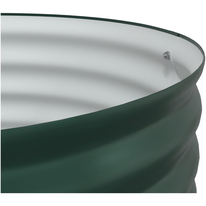 Trädgårdslyftbädd Grön i Galvaniserat Stål vidaXL 80 x 80 x 81 cm – bild 11