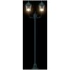 Trädgårdslyktstolpe 2-Lampa E27 Grön 220 cm Aluminium vidaXL Större – miniatyr 7