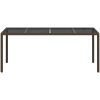 Trädgårdsmatbord Brunt Poly Rattan vidaXL 190 x 90 x 75 cm – miniatyr 3