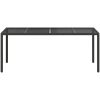 Trädgårdsmatbord Svart Poly Rattan vidaXL 190 x 90 x 75 cm – miniatyr 3