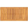 Trädgårdsmatbordset 3 pcs Ljust trä Massivt trä vidaXL Standard – miniatyr 8