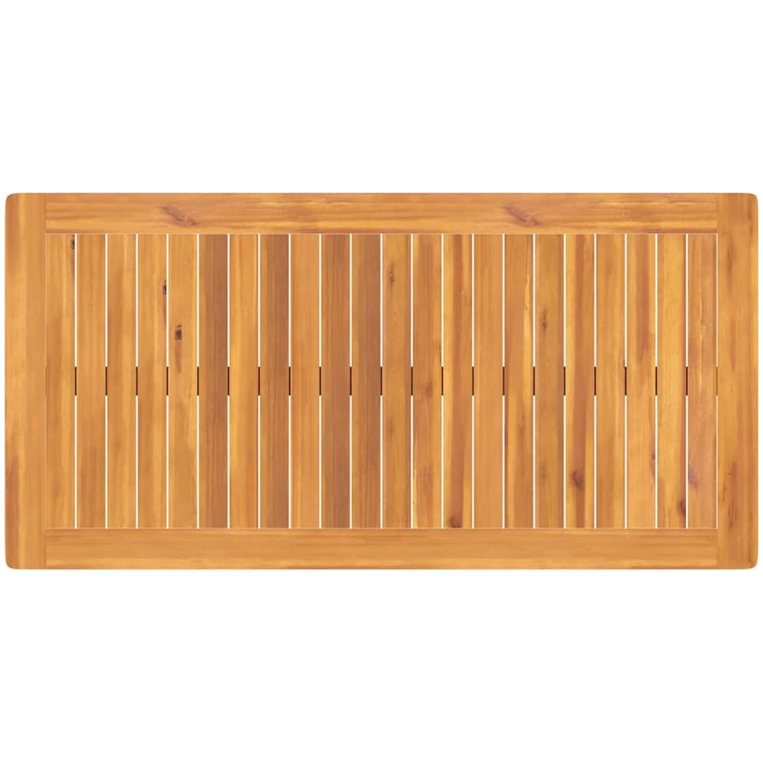 Trädgårdsmatbordset 3 pcs Ljust trä Massivt trä vidaXL Standard – bild 8