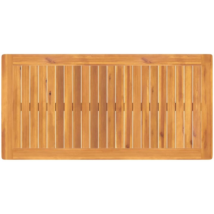 Trädgårdsmatbordset 3 pcs Ljust trä Massivt trä vidaXL Standard – bild 8
