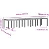 Trädgårdsmatgrupp 15 pcs Brun Rotting vidaXL Stor – miniatyr 10