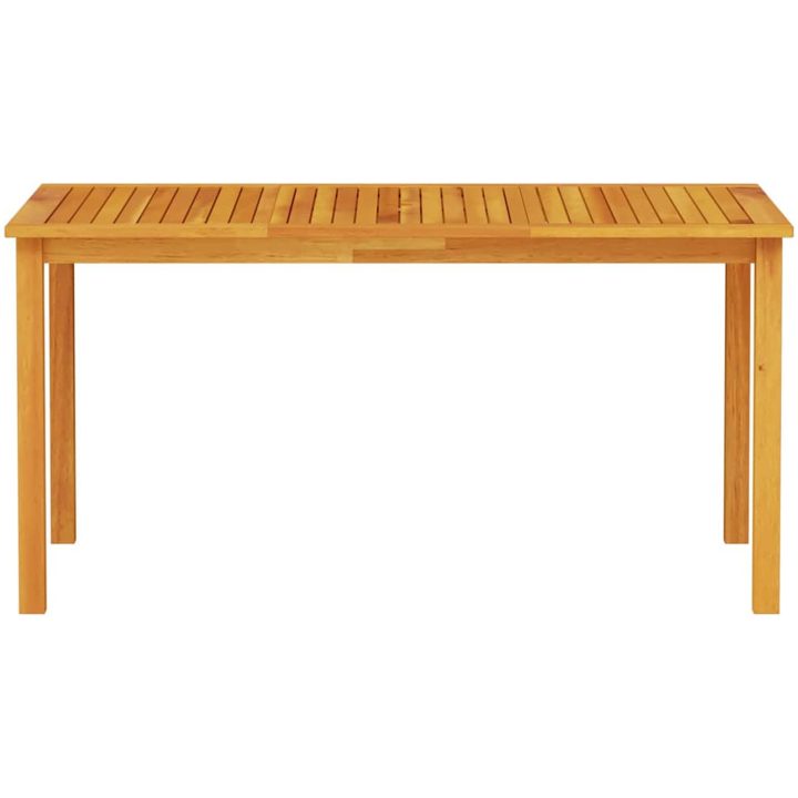 Trädgårdsmatgrupp 7 pcs Brun Massivt akaciaträ vidaXL 150 x 90 x 74 cm – bild 8