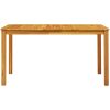 Trädgårdsmatgrupp 7 pcs Brun Solid akaciaträ vidaXL 140 x 80 x 74 cm – miniatyr 8