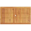 Trädgårdsmatgrupp 7 pcs Brun Solid akaciaträ vidaXL 140 x 80 x 74 cm – miniatyr 10
