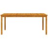 Trädgårdsmatsalset 7 pcs Naturlig vidaXL 180 x 90 x 75 cm – miniatyr 8