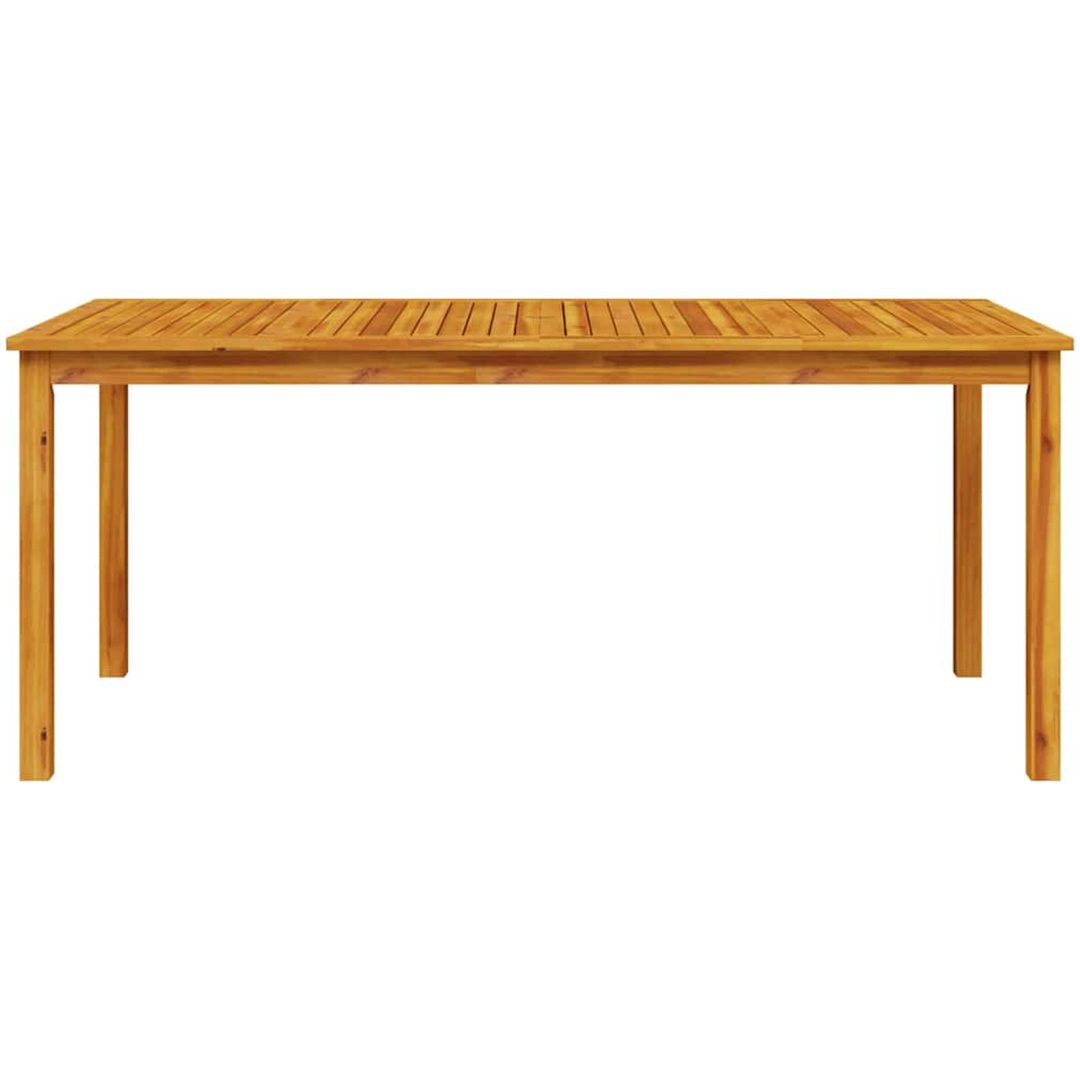 Trädgårdsmatsalset 7 pcs Naturlig vidaXL 180 x 90 x 75 cm – bild 8