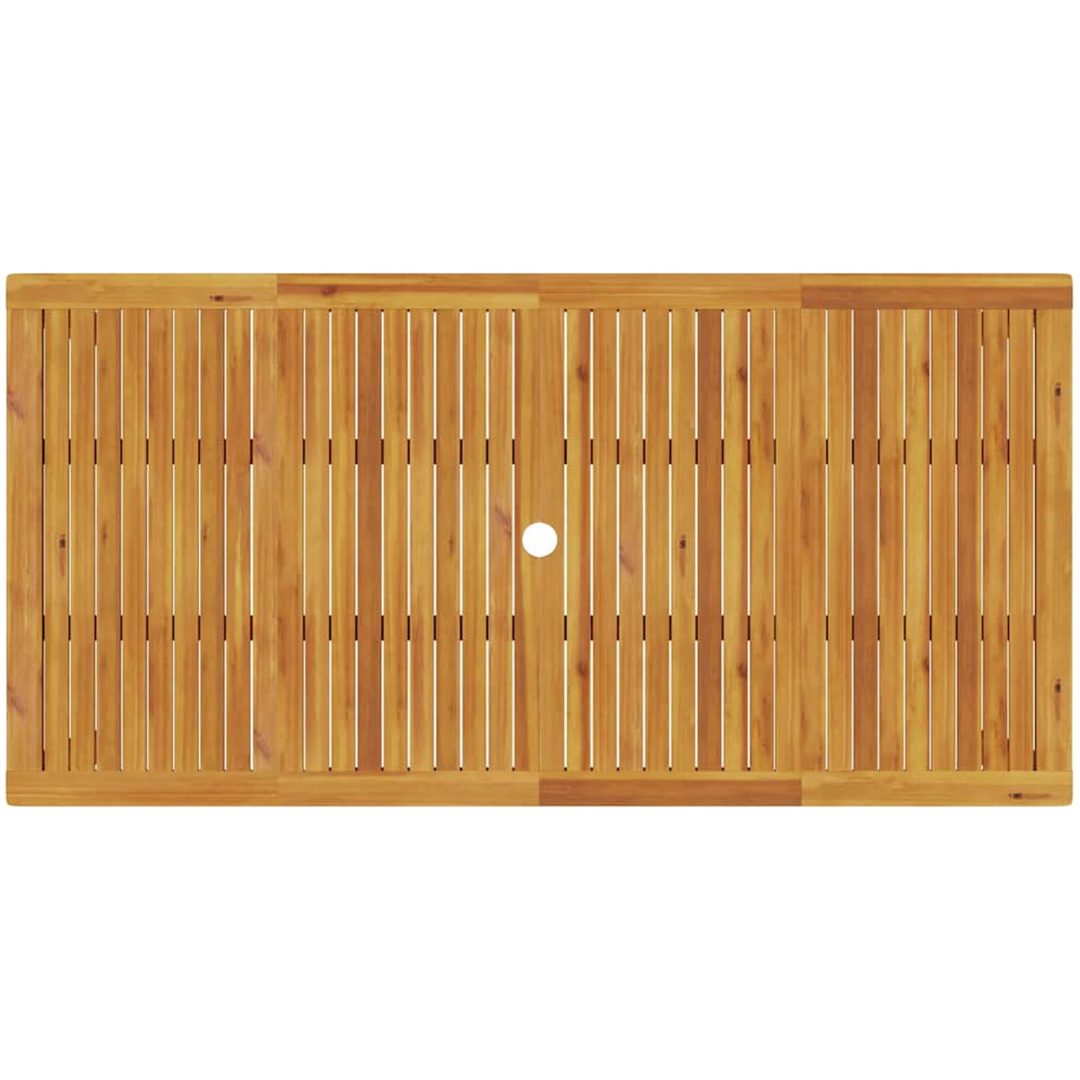 Trädgårdsmatsalset 7 pcs Naturlig vidaXL 180 x 90 x 75 cm – bild 10
