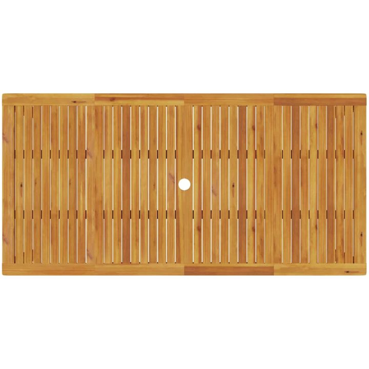 Trädgårdsmatsalset 7 pcs Naturlig vidaXL 180 x 90 x 75 cm – bild 10