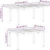 Trädgårdsmatsalset 9 pcs Brun vidaXL Large – miniatyr 12