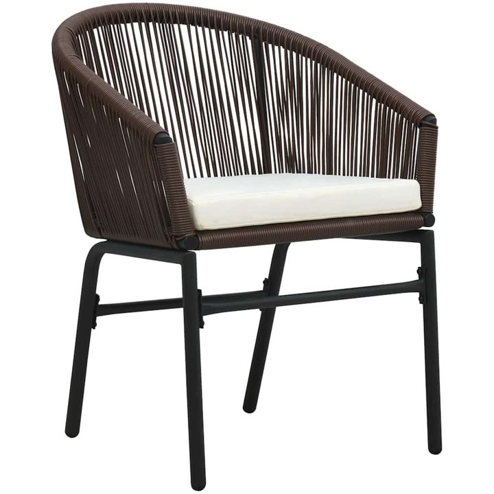 Trädgårdsmatsalset 9 pcs Brun vidaXL Large – bild 6