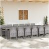 Trädgårdsmatsalsset 13 pcs Ljusgrå vidaXL 12 - Personers – miniatyr 3