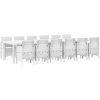Trädgårdsmatsalsset 13 pcs Vit Konstrotting vidaXL 12 - Sits – miniatyr 2