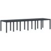 Trädgårdsmatsalsset 15 pcs Antracit Poly rattan & Stål vidaXL 14 - Sits – miniatyr 4