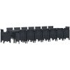 Trädgårdsmatsalsset 17 pcs Antracit Metall vidaXL 16 - Sits – miniatyr 2
