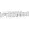 Trädgårdsmatsalsset 17 pcs Vit Rattan / Metall vidaXL 16 - Sits – miniatyr 2