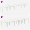 Trädgårdsmatsalsset 17 pcs Vit Rattan / Metall vidaXL 16 - Sits – miniatyr 8
