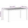 Trädgårdsmatsalsset 7 pcs Grå vidaXL 150 x 90 x 74 cm – miniatyr 11