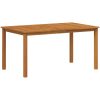 Trädgårdsmatsalsset 7 pcs Grå vidaXL 150 x 90 x 74 cm – miniatyr 5