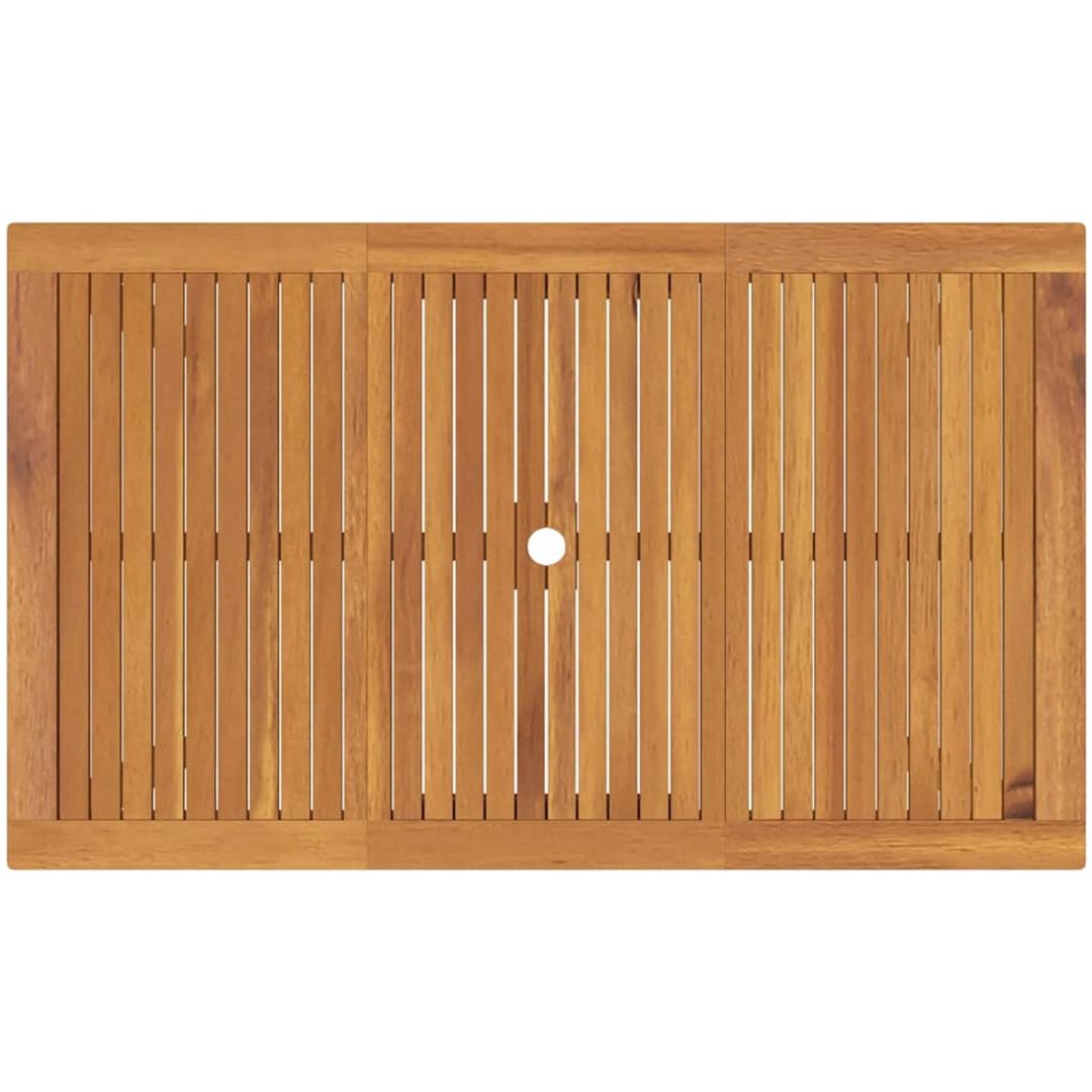Trädgårdsmatsalsset 7 pcs Grå vidaXL 150 x 90 x 74 cm – bild 8