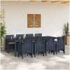 Trädgårdsmatsalsset 9 pcs Antracit vidaXL 250 x 100 x 73 cm – miniatyr 3