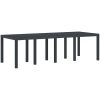 Trädgårdsmatsalsset 9 pcs Antracit vidaXL 250 x 100 x 73 cm – miniatyr 4