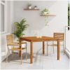 Trädgårdsmatsalsset Beige 3 pcs Beige vidaXL 110 x 110 x 75 cm – miniatyr 1