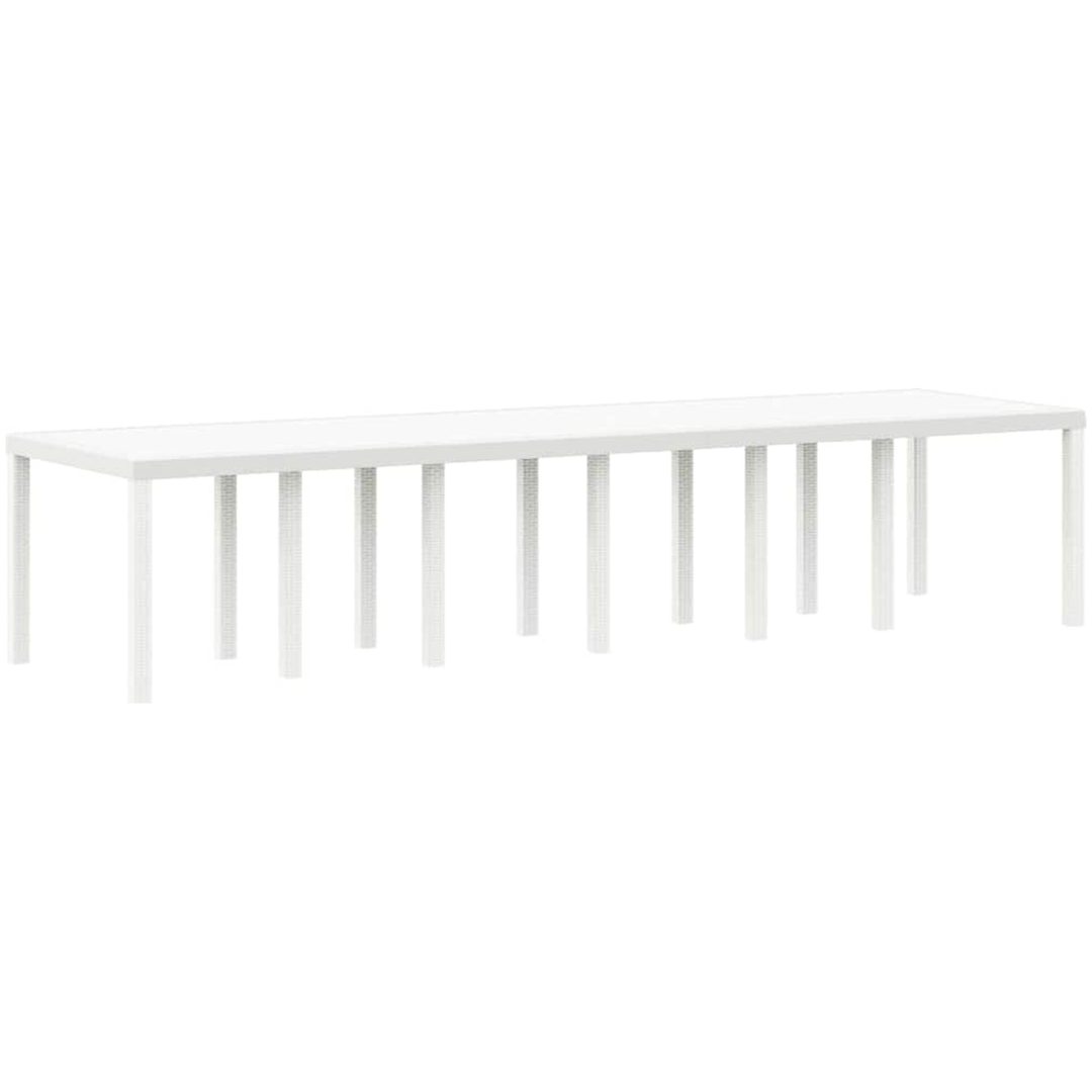 Trädgårdsmatsats 15 pcs Vit Konstrotting vidaXL Large – bild 4