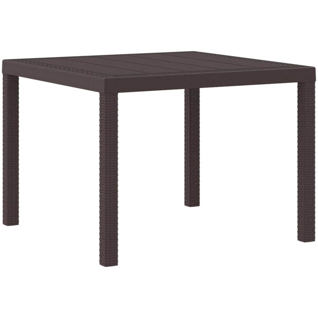Trädgårdsmatsats 3 pcs Brun Polypropenhartser vidaXL 100 x 100 x 73 cm – bild 4