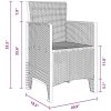 Trädgårdsmatsats 9 pcs Antracit Polypropylen vidaXL 200 x 100 x 73 cm – miniatyr 12