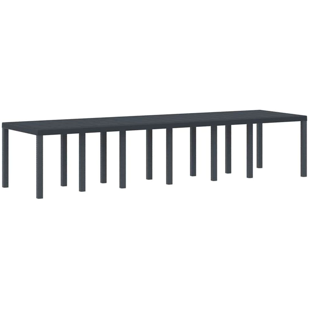 Trädgårdsmatsats med kuddar 15 pcs Antracit vidaXL Stor 14 - Sits – bild 4
