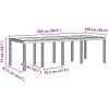 Trädgårdsmatset 11 pcs Ljusgrå polyeten vidaXL 250 x 100 x 73 cm – miniatyr 11