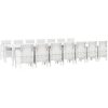 Trädgårdsmatset 15 pcs Vit Rotting vidaXL Stor – miniatyr 2