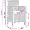 Trädgårdsmatset 7 pcs Ljusgrå Plast vidaXL 200 x 100 x 73 cm – miniatyr 12