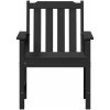 Trädgårdsmatsstolar 2 st Svart HDPE vidaXL Medium – miniatyr 5
