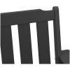 Trädgårdsmatsstolar 2 st Svart HDPE vidaXL Medium – miniatyr 9