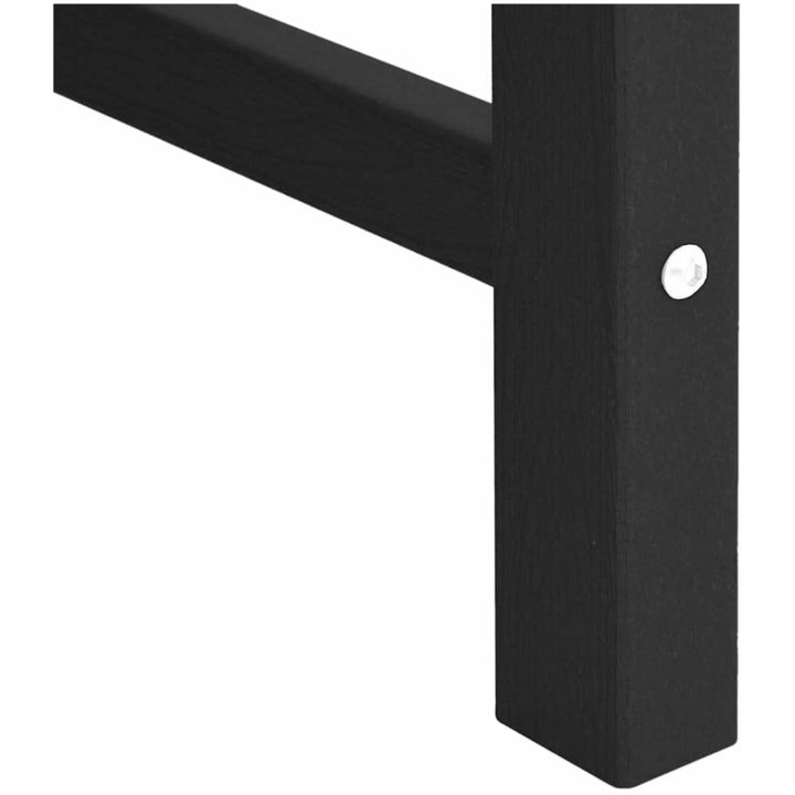 Trädgårdsmatsstolar 2 st Svart HDPE vidaXL Medium – bild 10