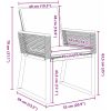 Trädgårdsmatställning 9 pcs Svart Metall vidaXL Large – miniatyr 12