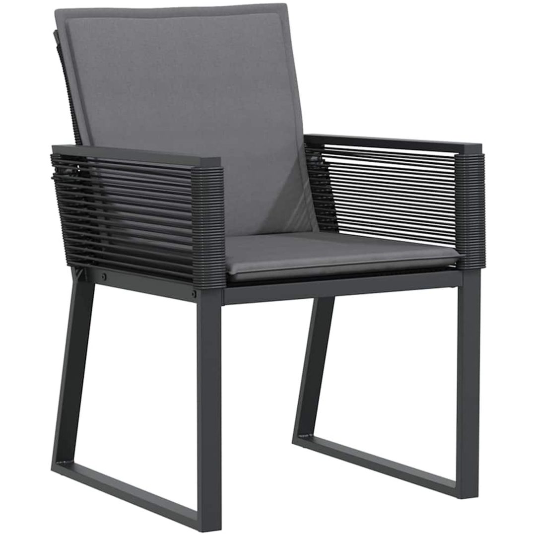 Trädgårdsmatställning 9 pcs Svart Metall vidaXL Large – bild 6