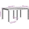 Trädgårdsmöbel Set 5 pcs Antracit vidaXL 150 x 100 x 73 cm – miniatyr 11