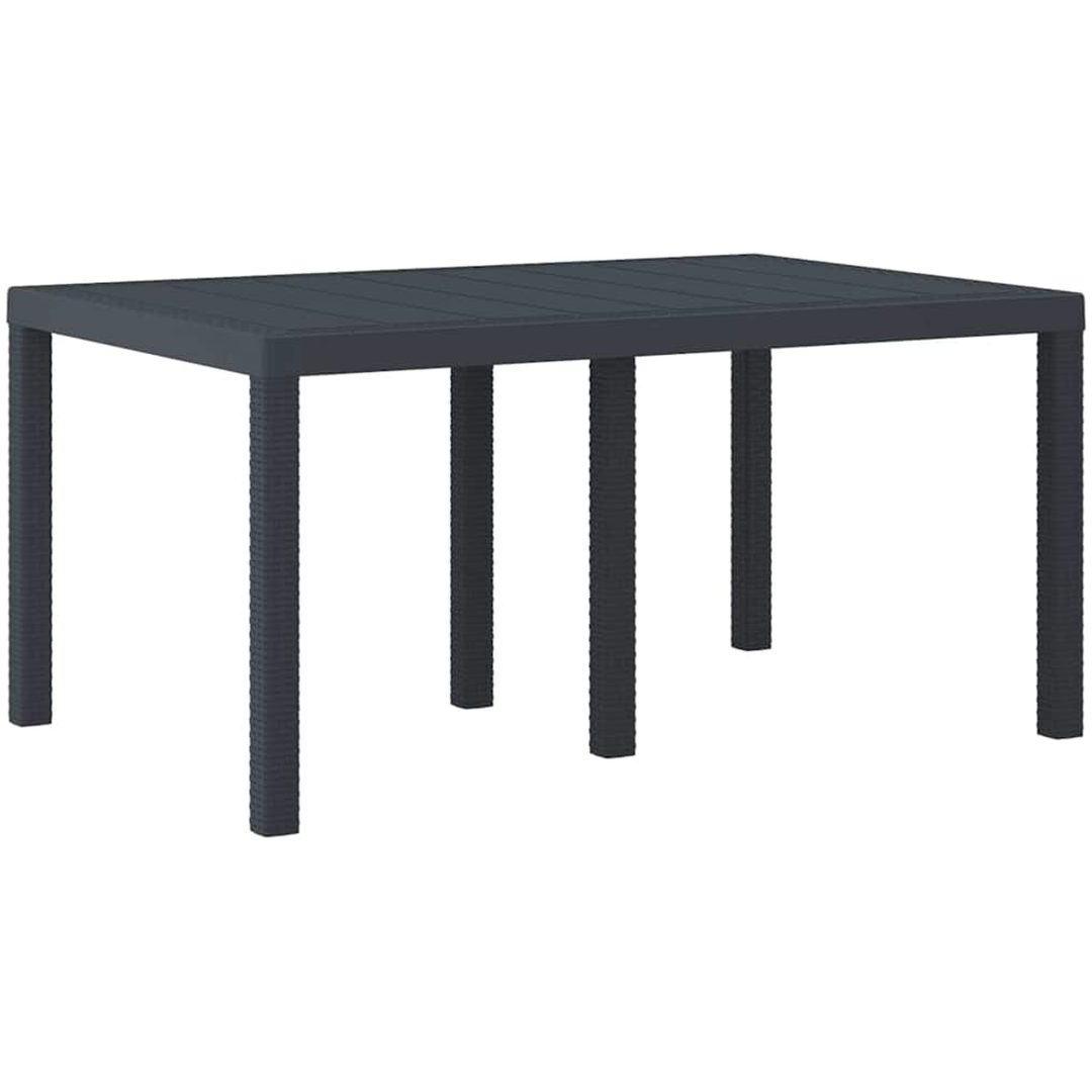 Trädgårdsmöbel Set 5 pcs Antracit vidaXL 150 x 100 x 73 cm – bild 4