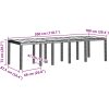Trädgårdsmöbelset 11 pcs Antracit Plast vidaXL 10 - Sits – miniatyr 11