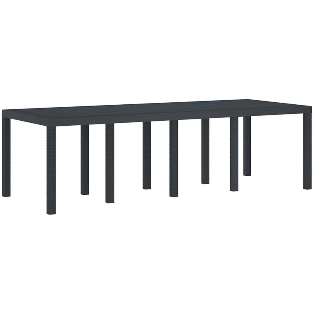 Trädgårdsmöbelset 11 pcs Antracit vidaXL 250 x 100 x 73 cm – bild 4