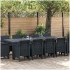 Trädgårdsmöbelset 13 pcs Antracit Plast vidaXL Stor – miniatyr 1