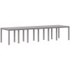 Trädgårdsmöbelset 15 pcs Ljusgrå Rotting vidaXL 14 - Sits – miniatyr 4